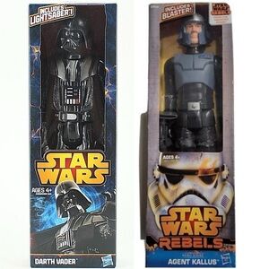 Hasbro Star Wars Darth Vader and Star Wars rebels agent Kallus new in sealed box